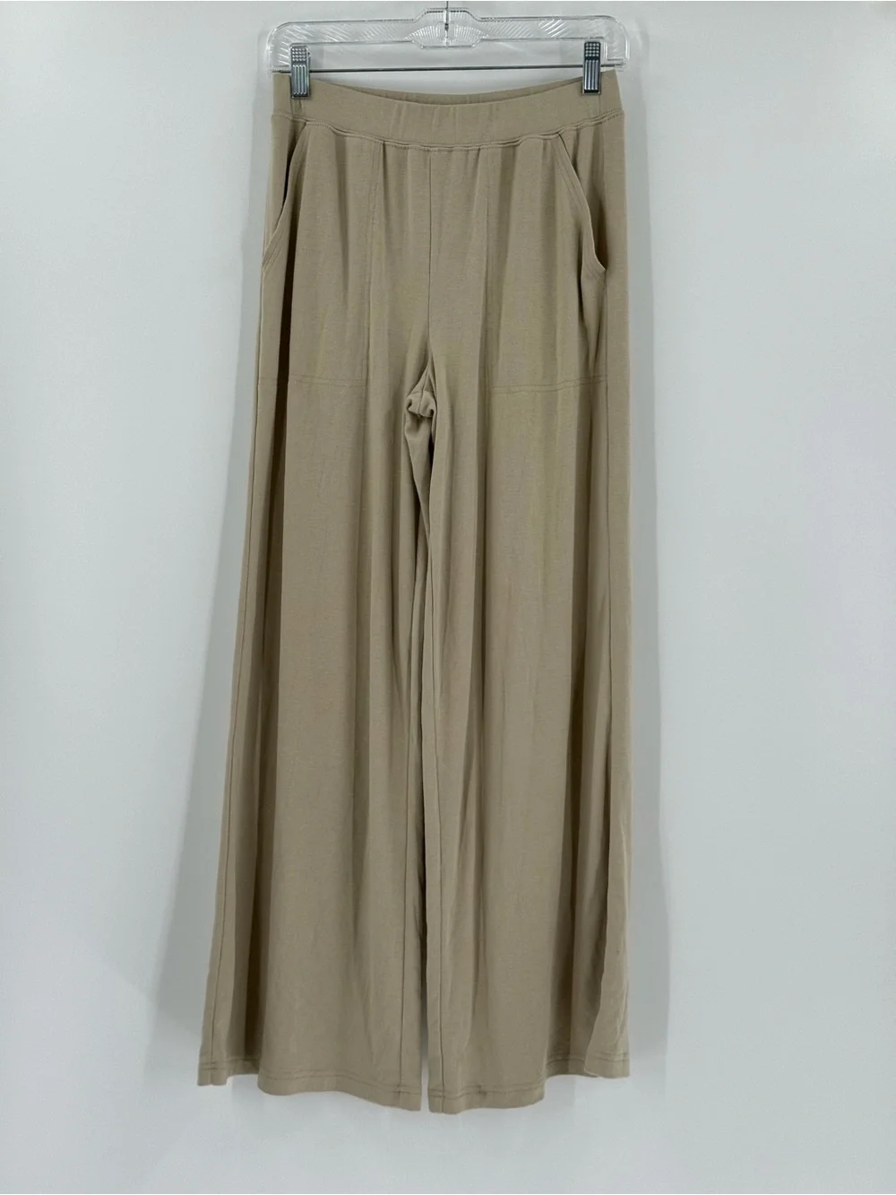 Free People Free-est Cotton Jersey Wide Leg Elastic Waist S
